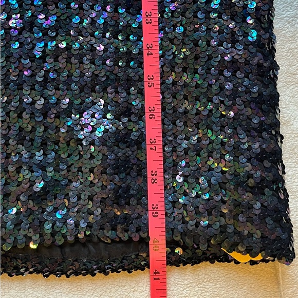 Vintage Black Sequin Dress, Princess Kate New York. Holidays NYE Cocktail. Sz S - Picture 11 of 16
